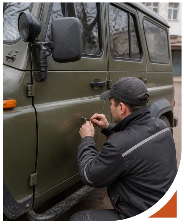 Профессиональное вскрытие автомобиля УАЗ без повреждений в Камышине