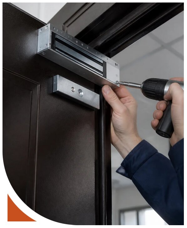 Установка магнитного замка на дверь в Камышине от 2569 р. | Разлок-Кмш